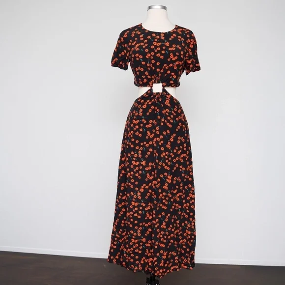 STAUD‎ | Calypso Poppy Cut-Out Dress - Picture 7 of 14